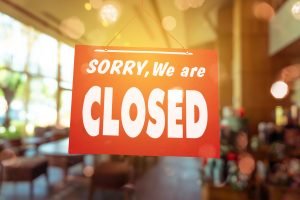 Closed sign