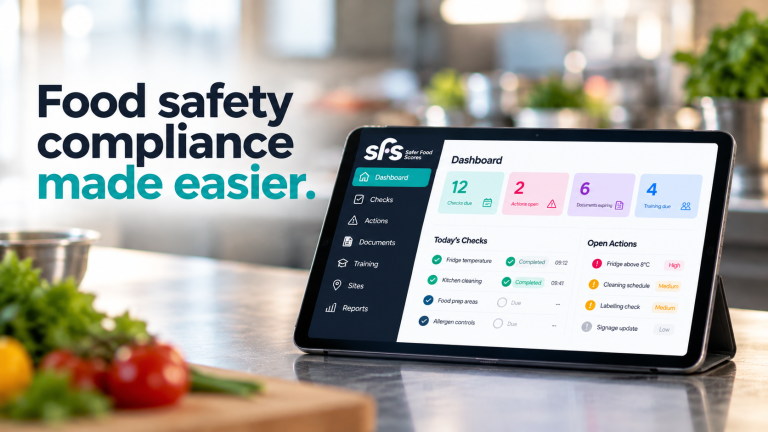 Switching food safety compliance software to A Safer Risk for simpler compliance management.